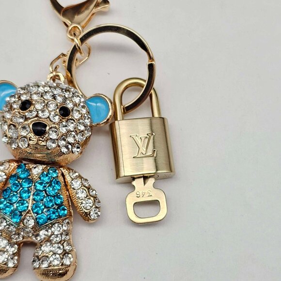 Authentic Louis Vuitton Lock & Key with unbranded Bagcharm, Keycharm, Keychain - Picture 7 of 9